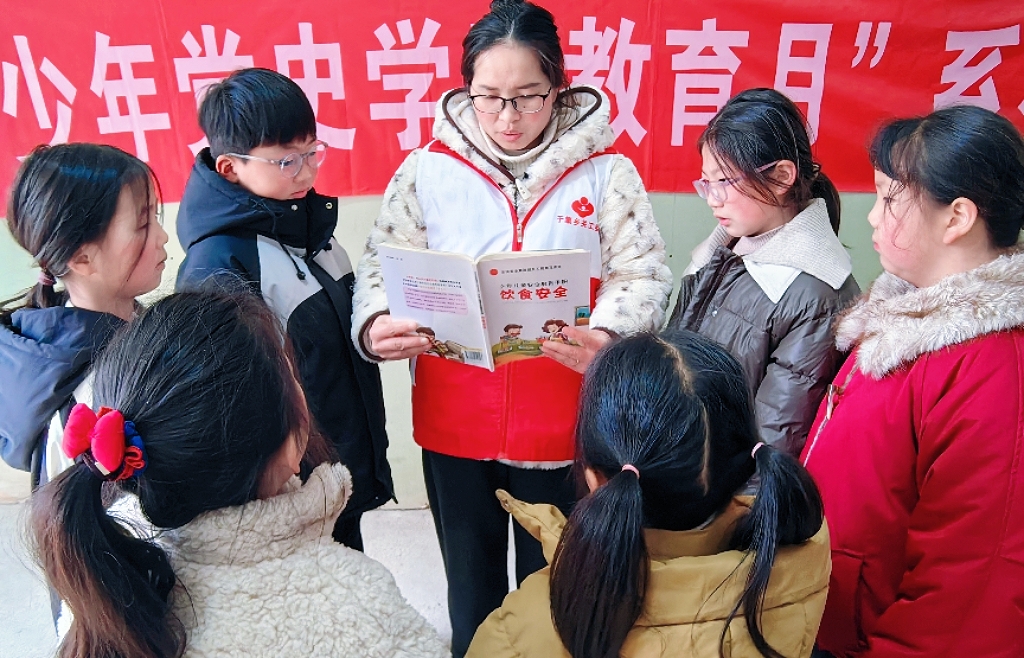 安徽省阜陽市阜南縣于集鄉(xiāng)關(guān)工委開展“飲食安全，健康人生”主題教育活動(dòng)